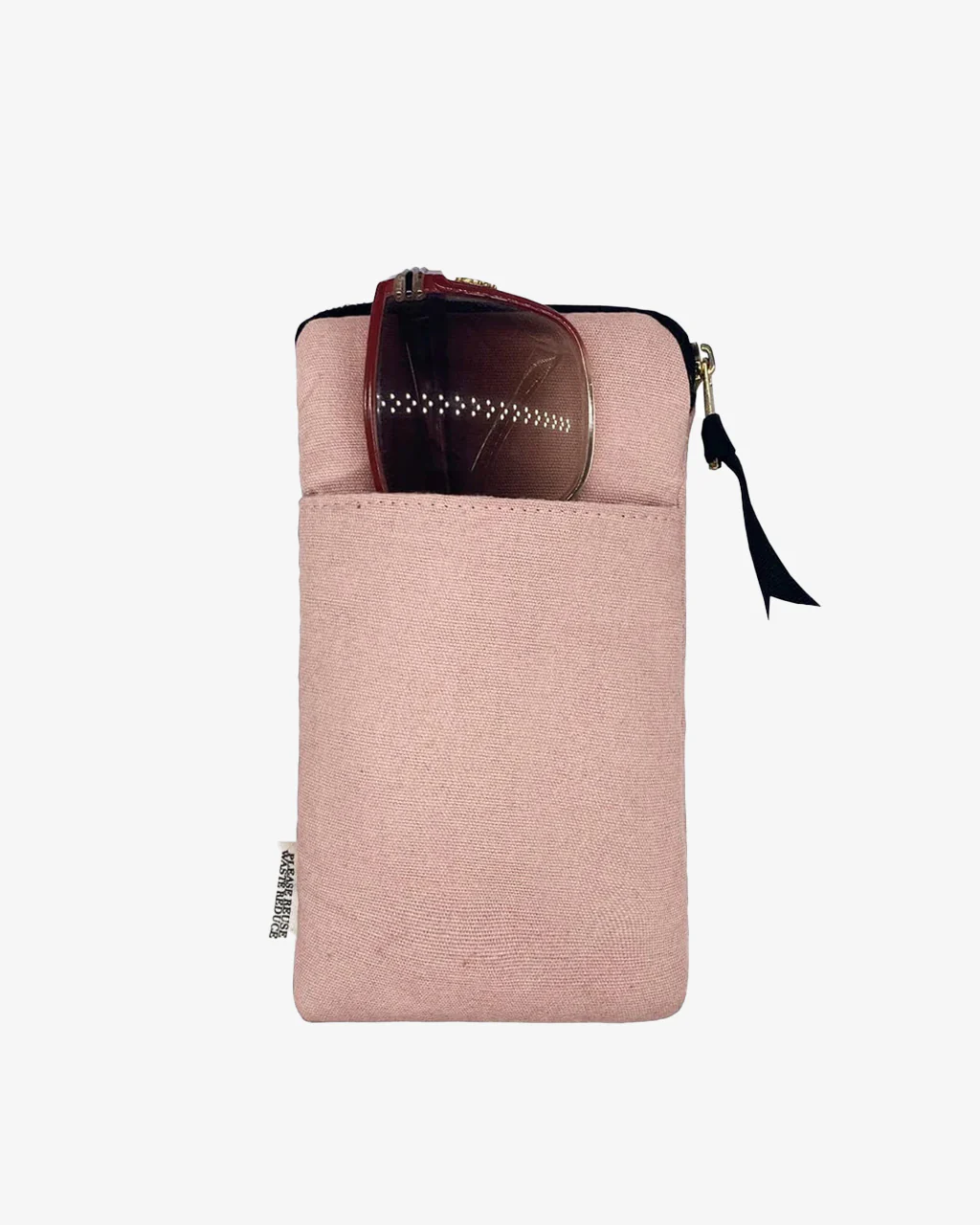 Bag-all Glasses Case with Outside Pocket - Pink/Blush - Image 4