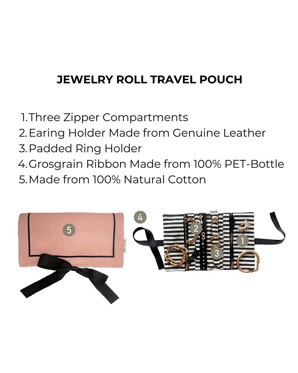 bag-all Jewelry Roll Travel Pouch - Image 4