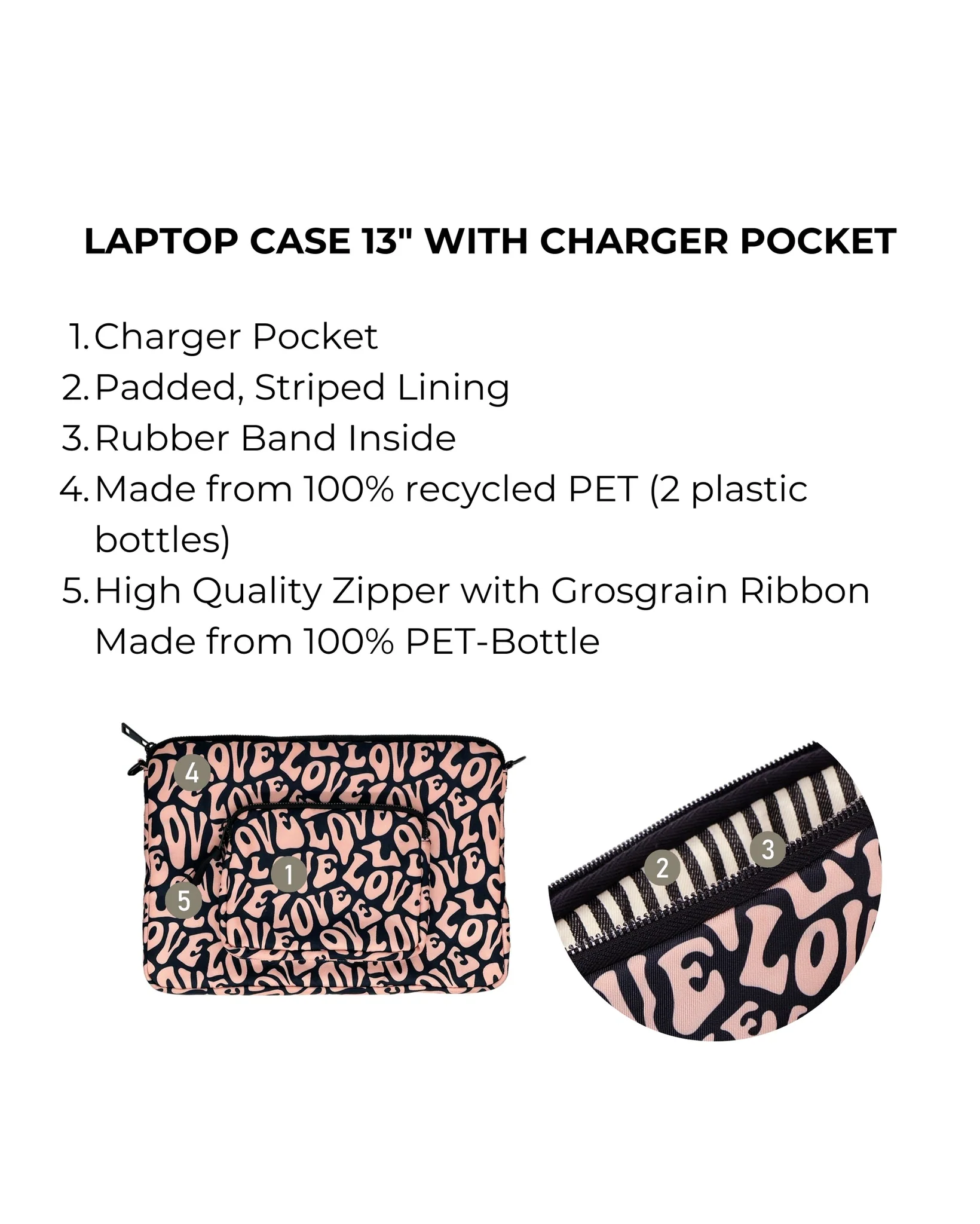 bag-all Laptop Case, Charger Pocket 13" - Image 9