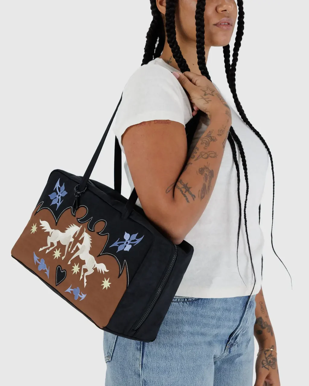 Baggu Medium Nylon Bowler Bag - Image 6