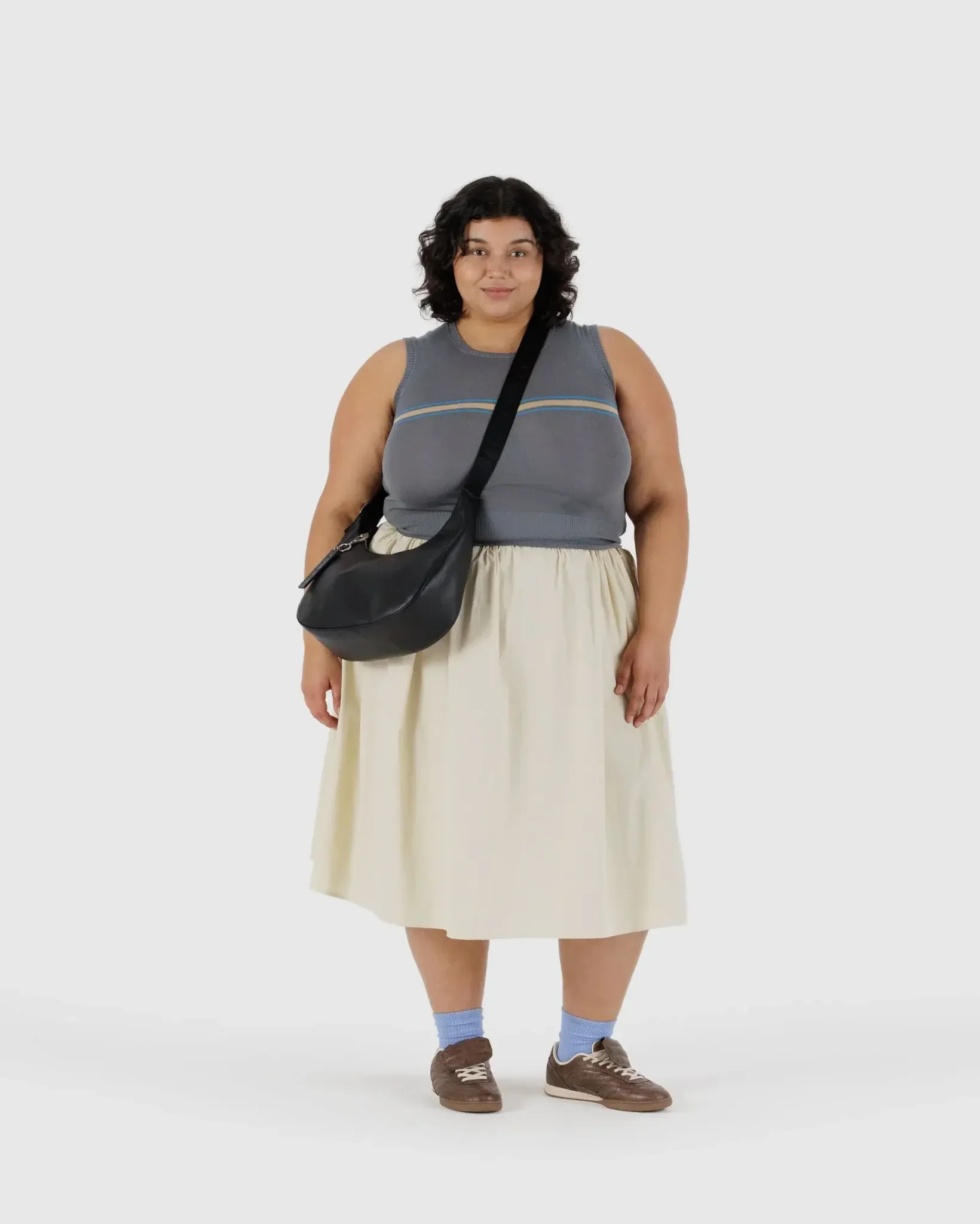 Baggu Medium Recycled Leather Crescent Bag - Image 2
