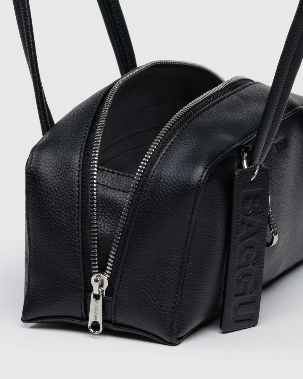 Baggu Small Recycled Leather Bowler Bag - Image 4