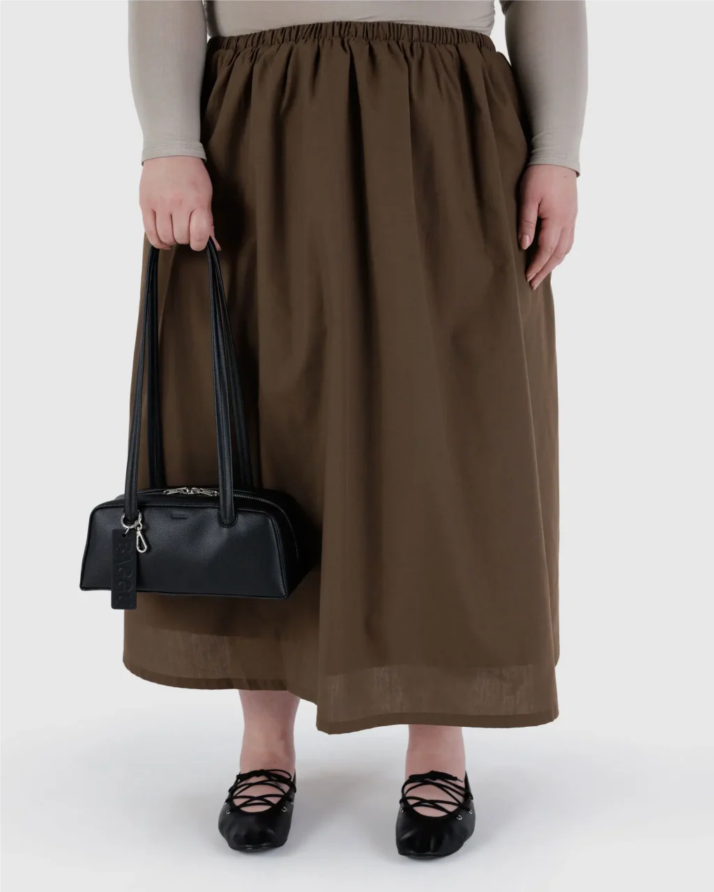 Baggu Small Recycled Leather Bowler Bag - Image 5
