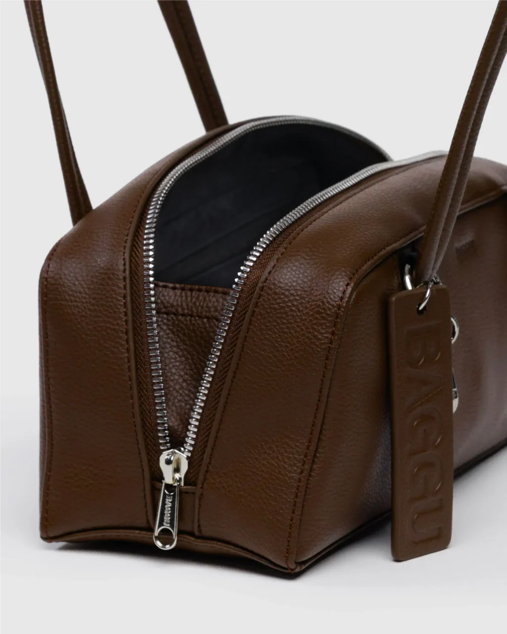 Baggu Small Recycled Leather Bowler Bag - Image 9