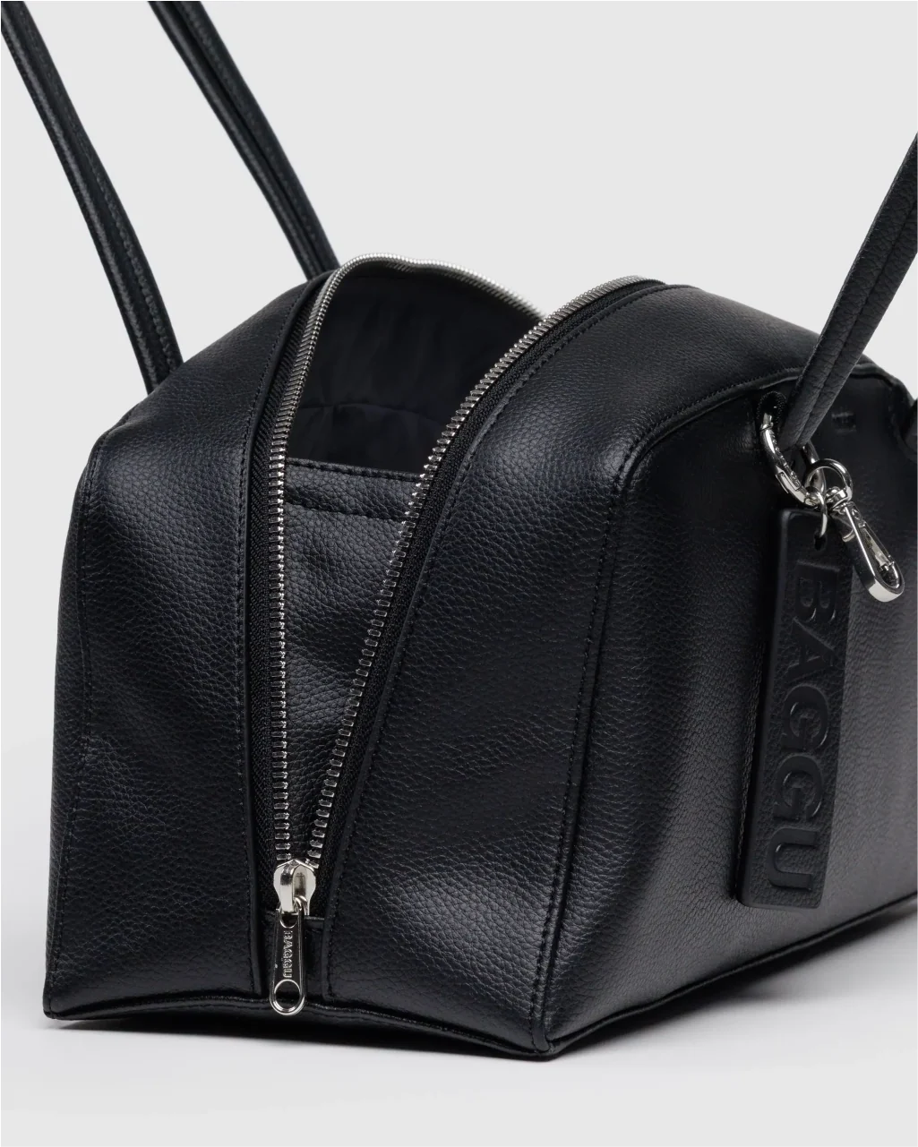 Baggu Recycled Leather Bowler Bag - Image 3
