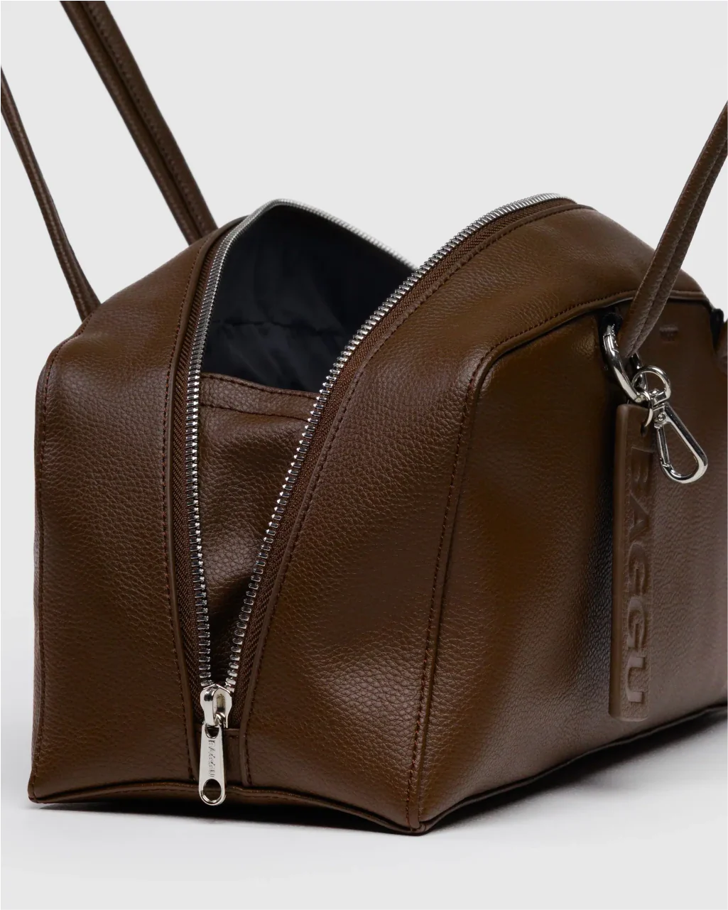 Baggu Recycled Leather Bowler Bag - Image 9