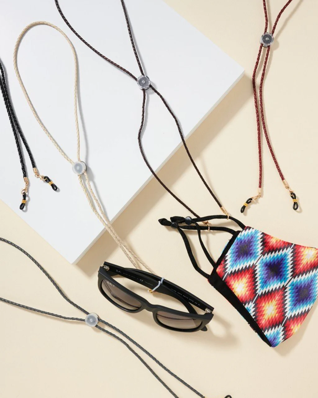 Braided PU Leather Face Cover Lanyards / Glasses Chain - Image 5