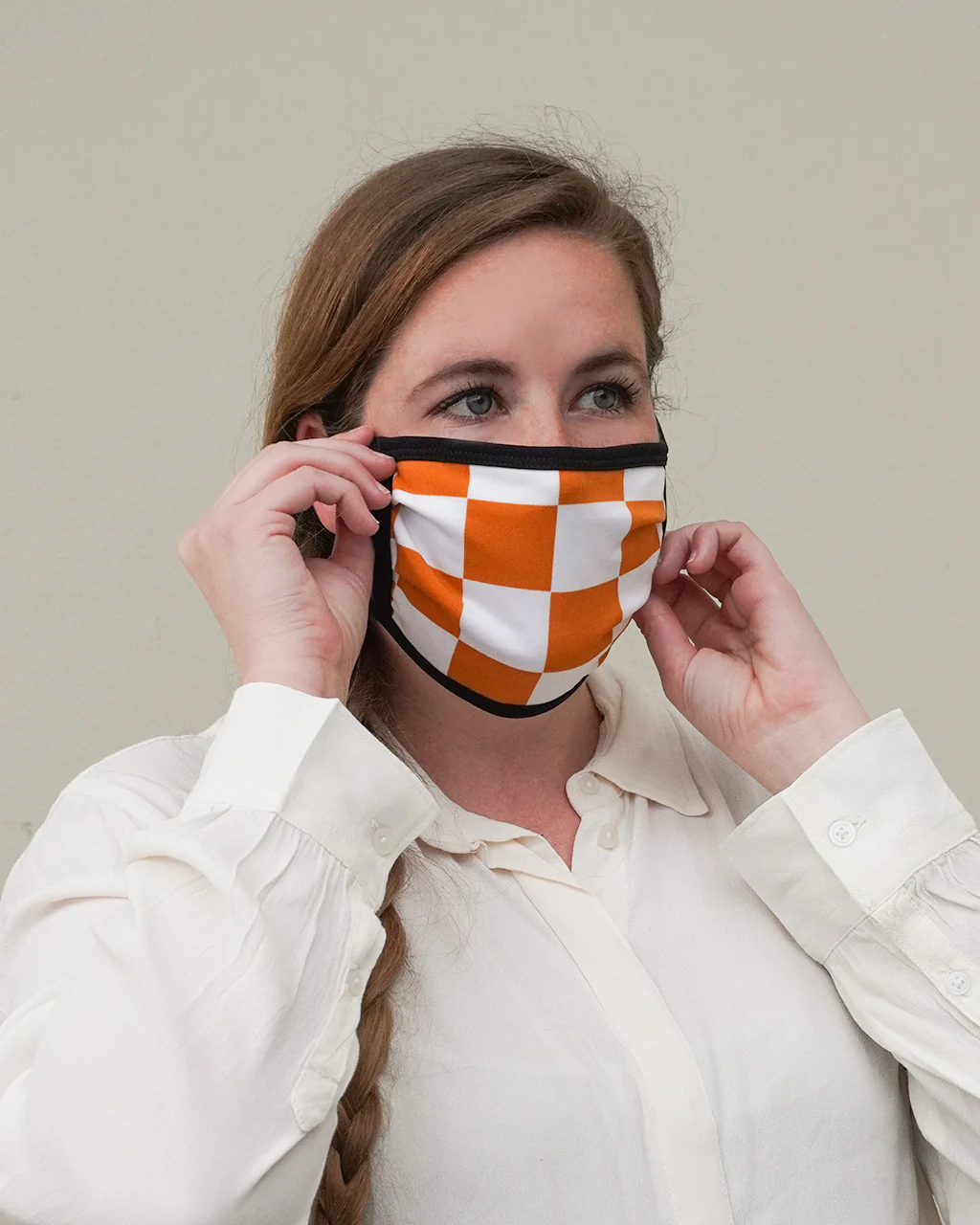 Print Pleated Face Cover - Image 2