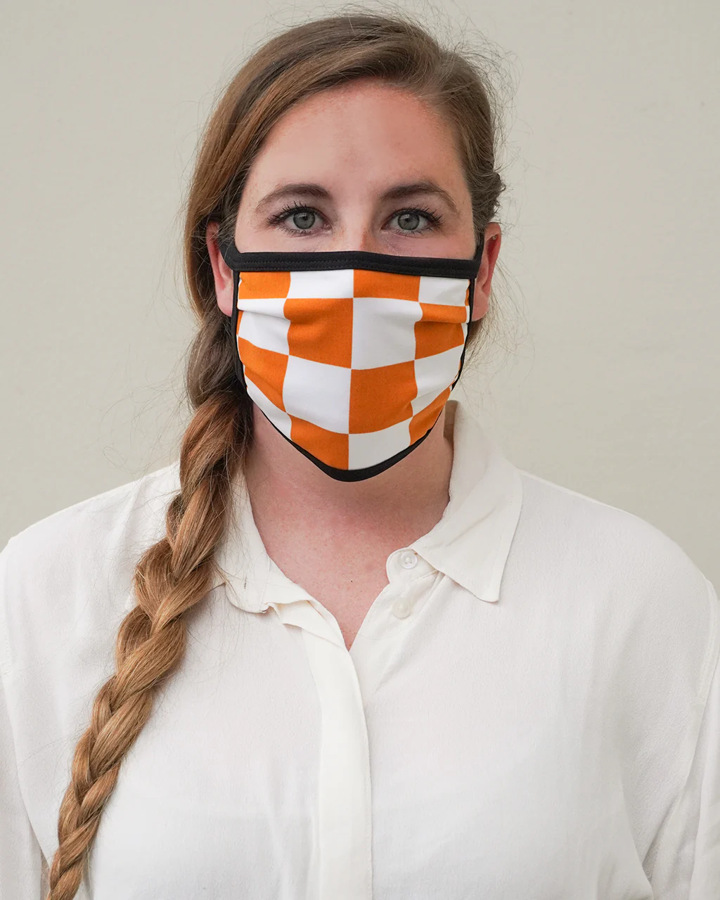Print Pleated Face Cover - Image 3