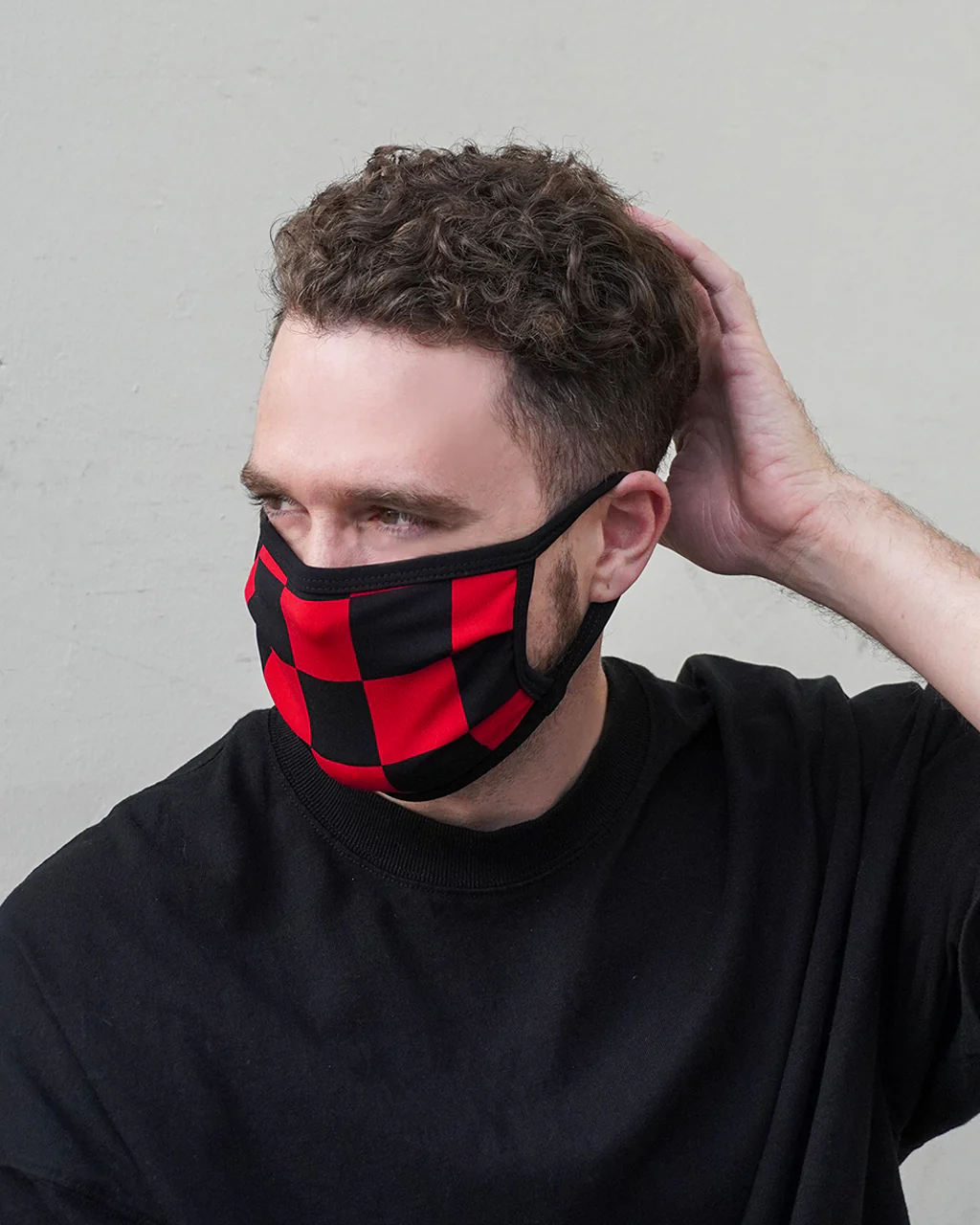 Print Pleated Face Cover - Image 6