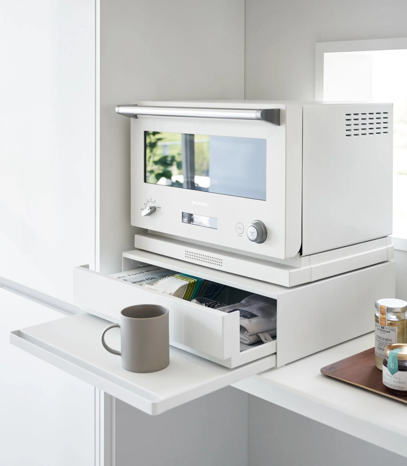 Yamazaki Home Countertop Drawer with Pull-Out Shelf - Image 3