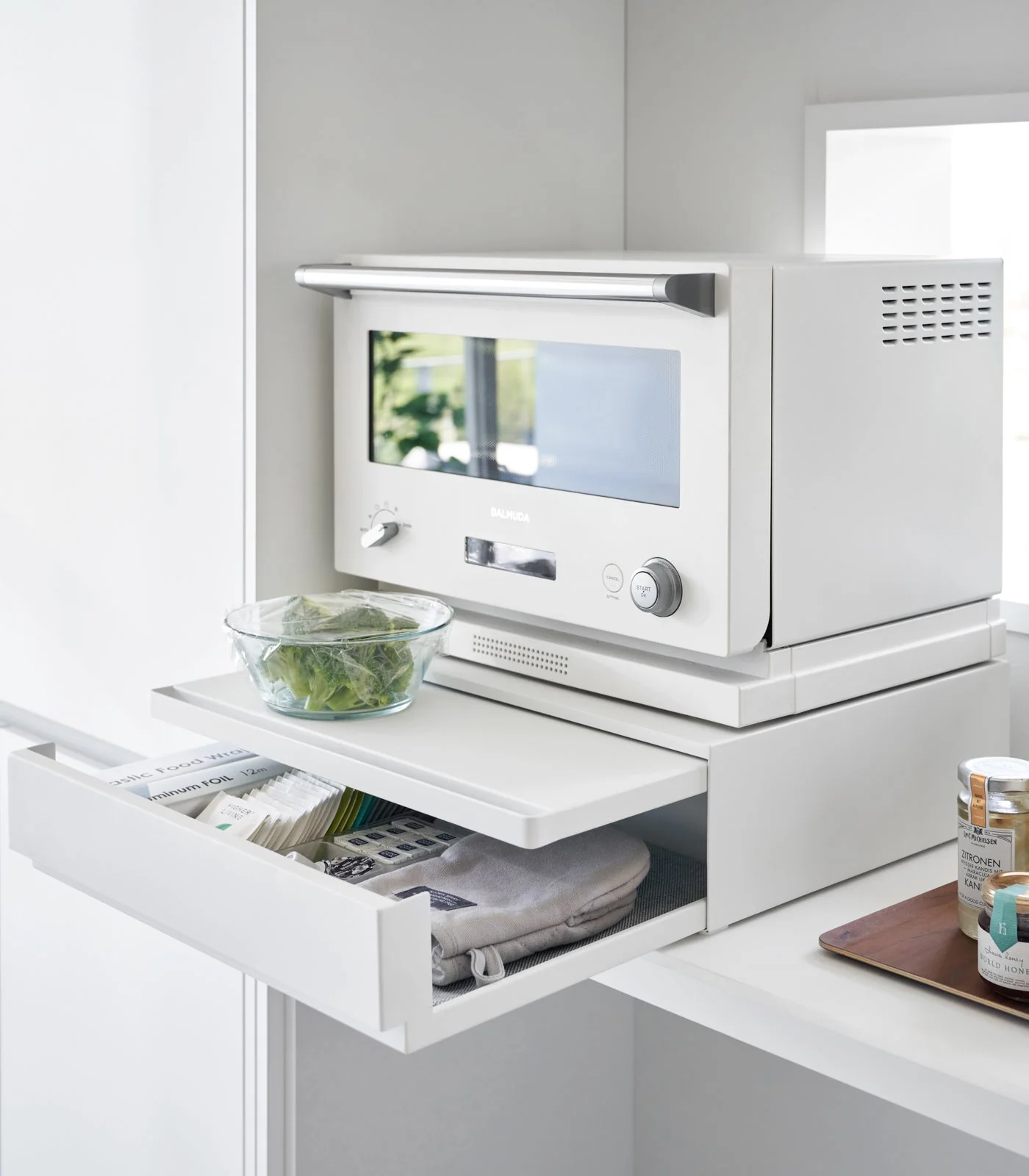 Yamazaki Home Countertop Drawer with Pull-Out Shelf - Image 5