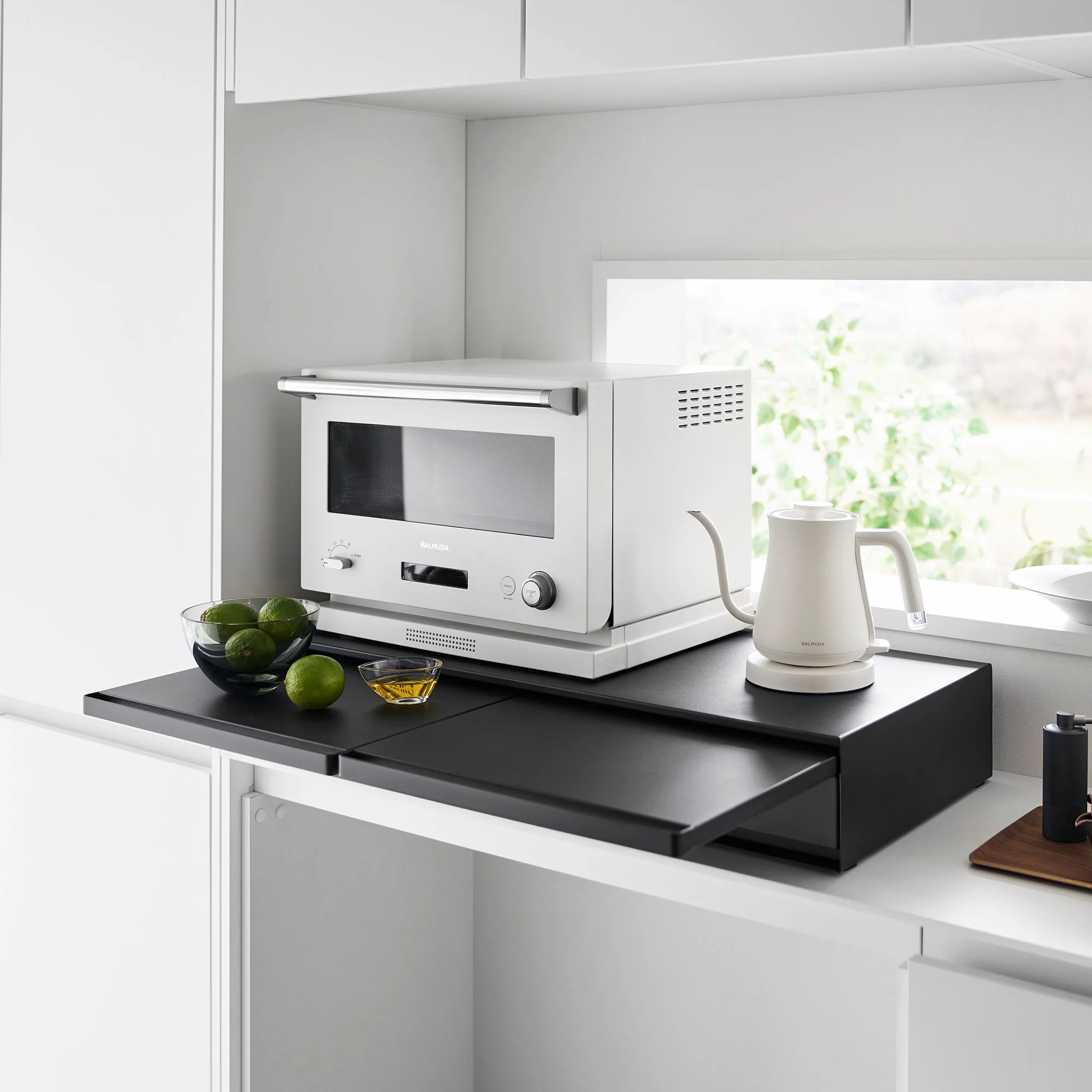 Yamazaki Home Wide Countertop Drawer with Pull-Out Shelf - Image 16