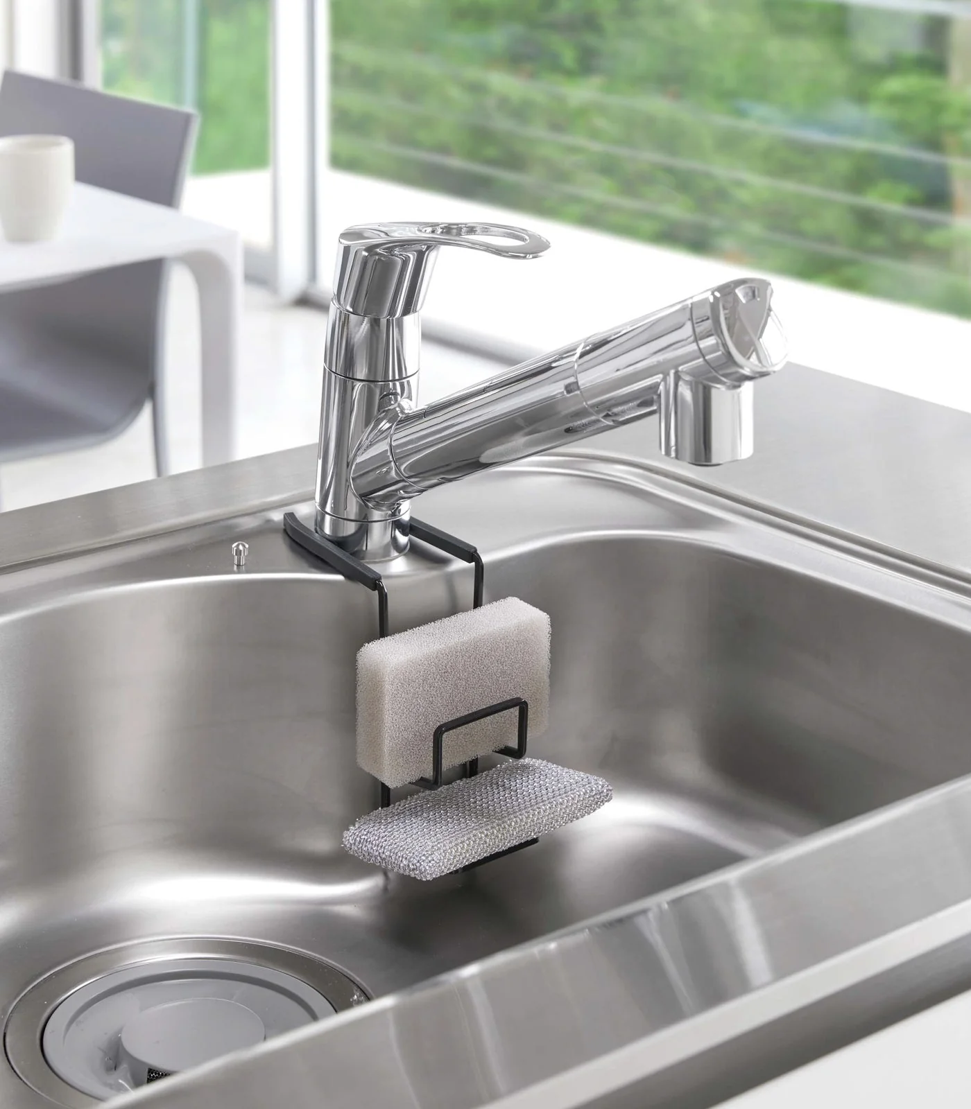 Yamazaki Home Double Faucet-Hanging Sponge Holder - Image 5