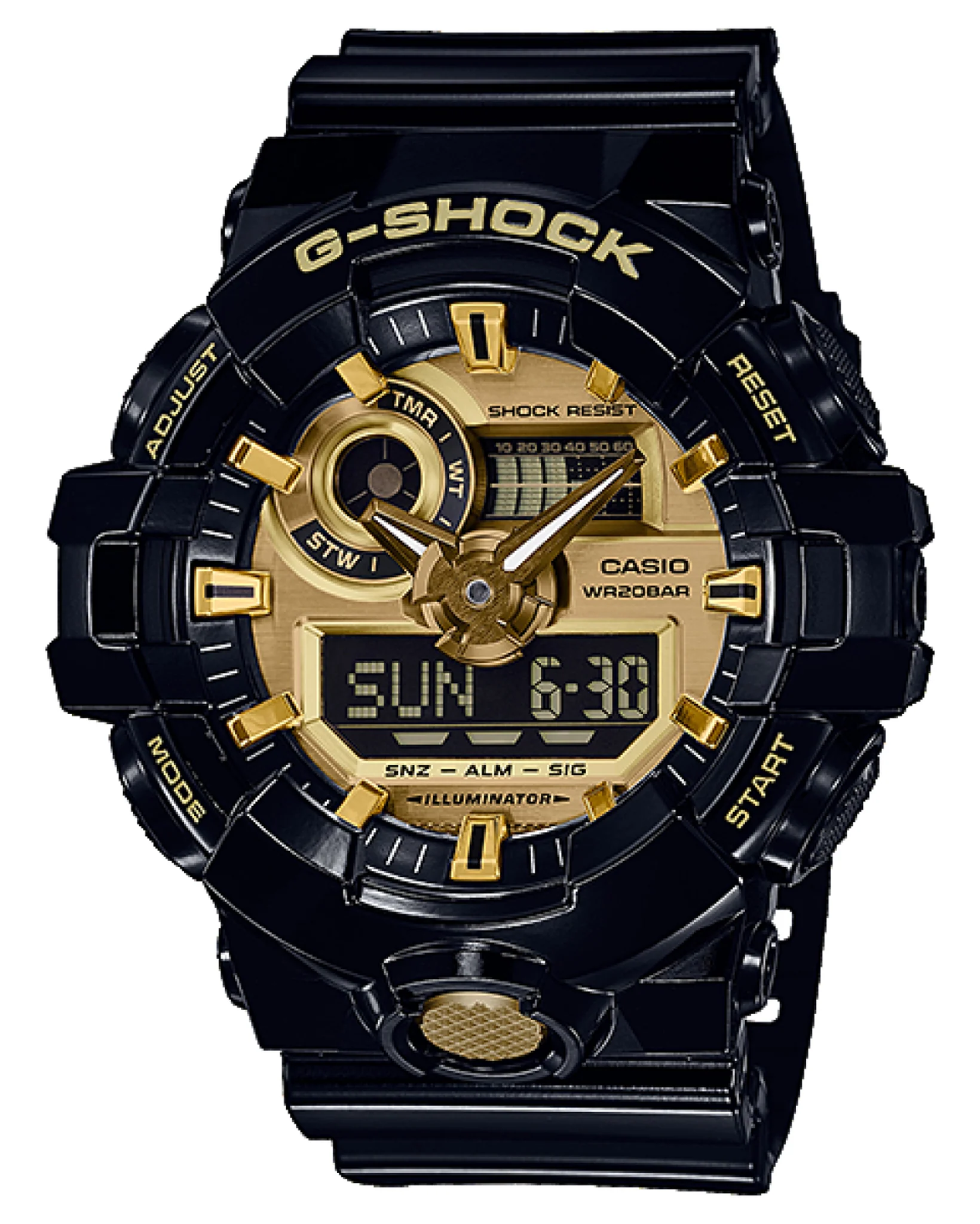 G-Shock GA710GB-1ACR Mens Gold Watch