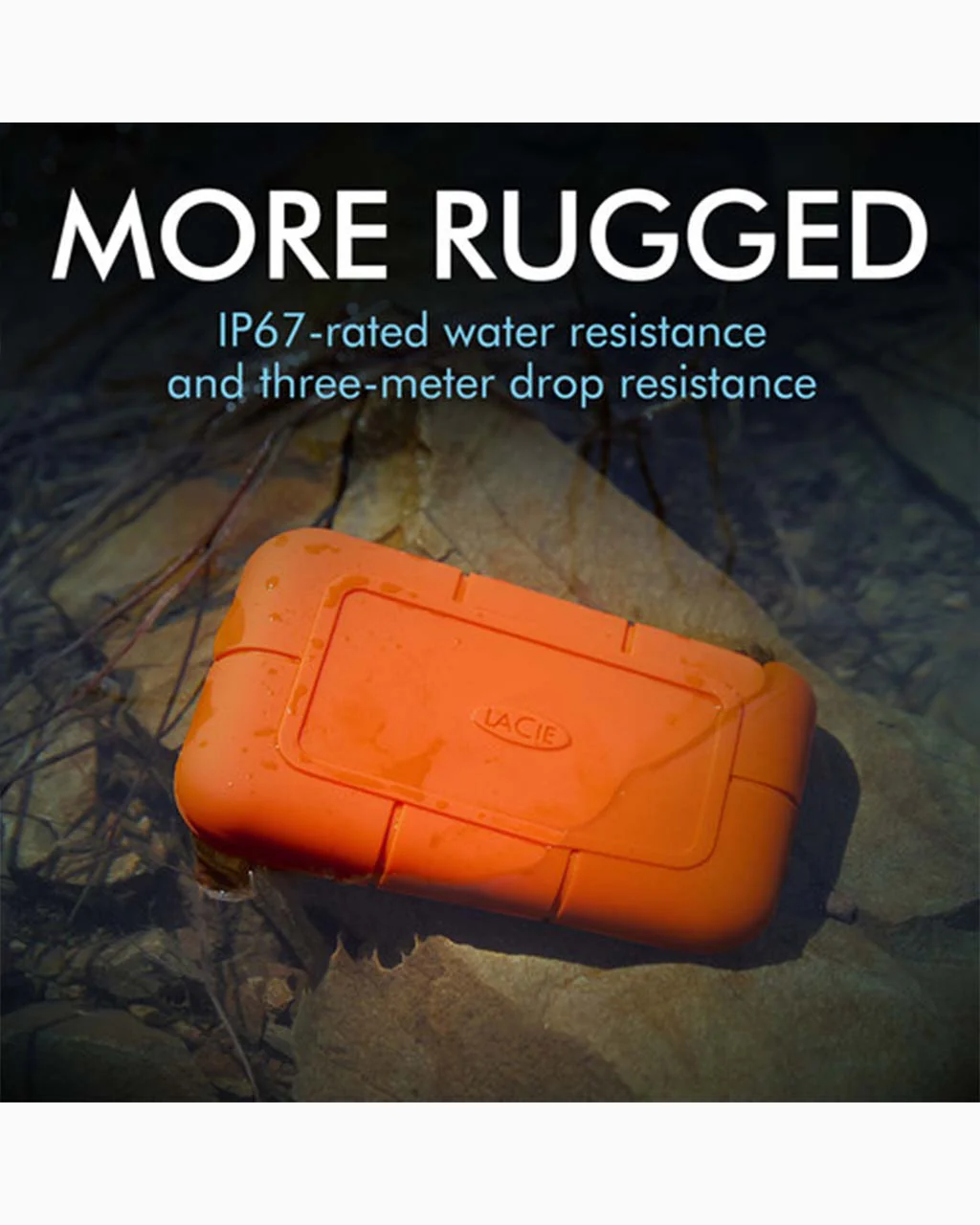 LaCie 2TB Rugged USB 3.2 Gen 2 Type-C External SSD (STHR2000800) - Image 3