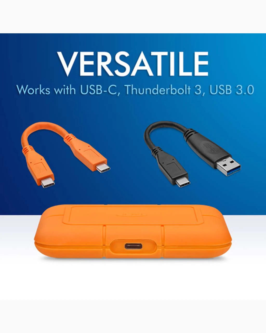LaCie 2TB Rugged USB 3.2 Gen 2 Type-C External SSD (STHR2000800) - Image 5