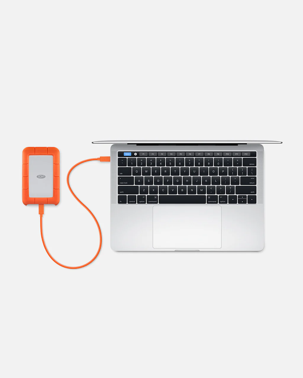 LaCie Rugged USB-C Hard Drive - 4TB (STFR4000800) - Image 4