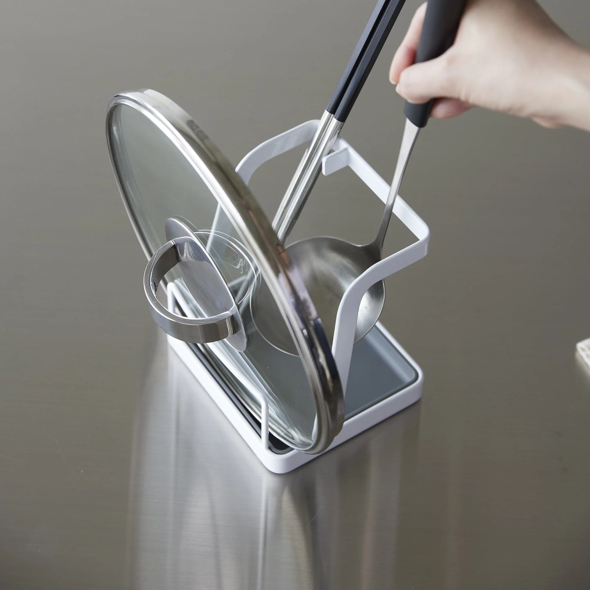 Yamazaki Home Large Lid and Ladle Stand - Image 2