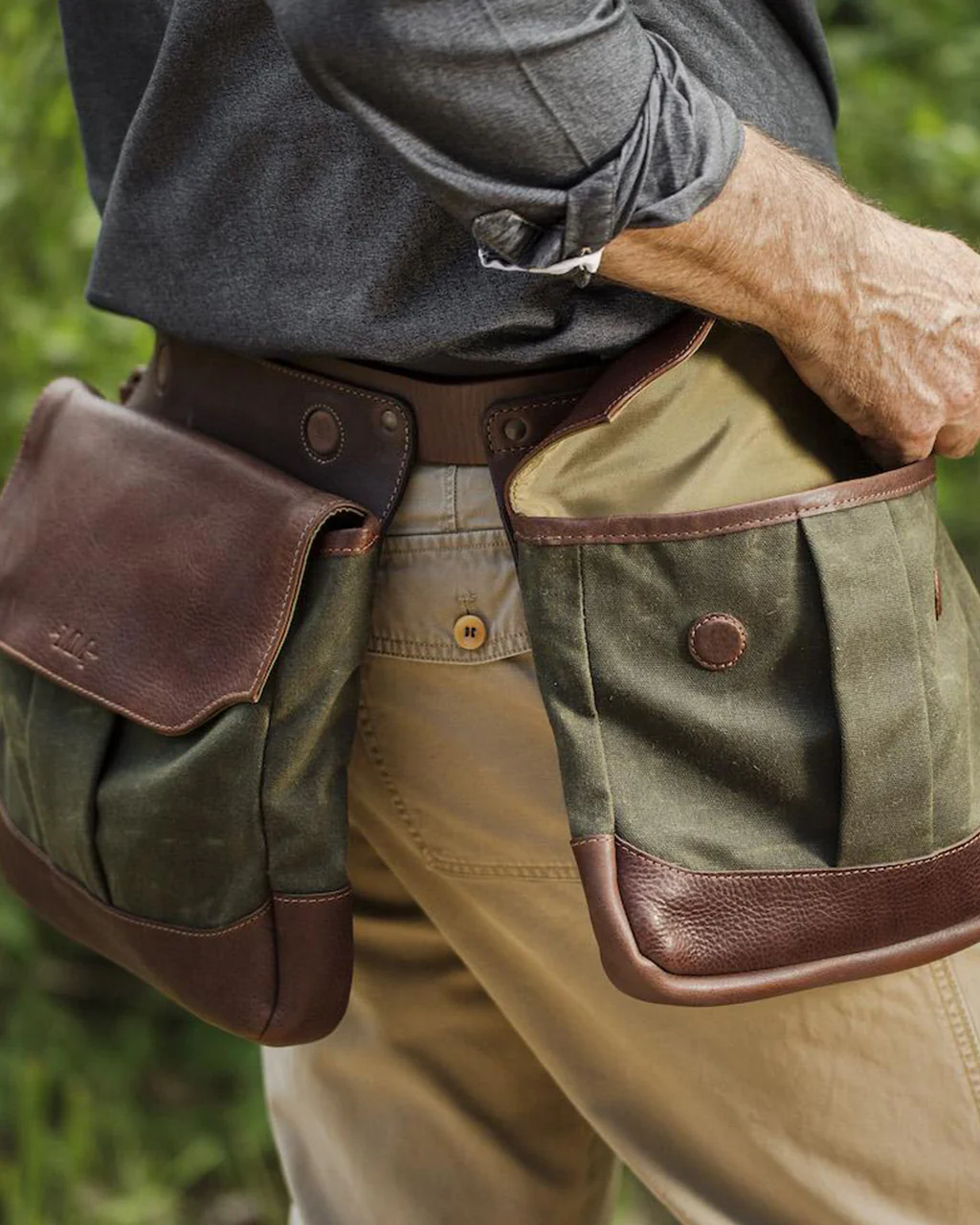 Mission Mercantile White Wing Waxed Canvas Hunting Bag - Image 7