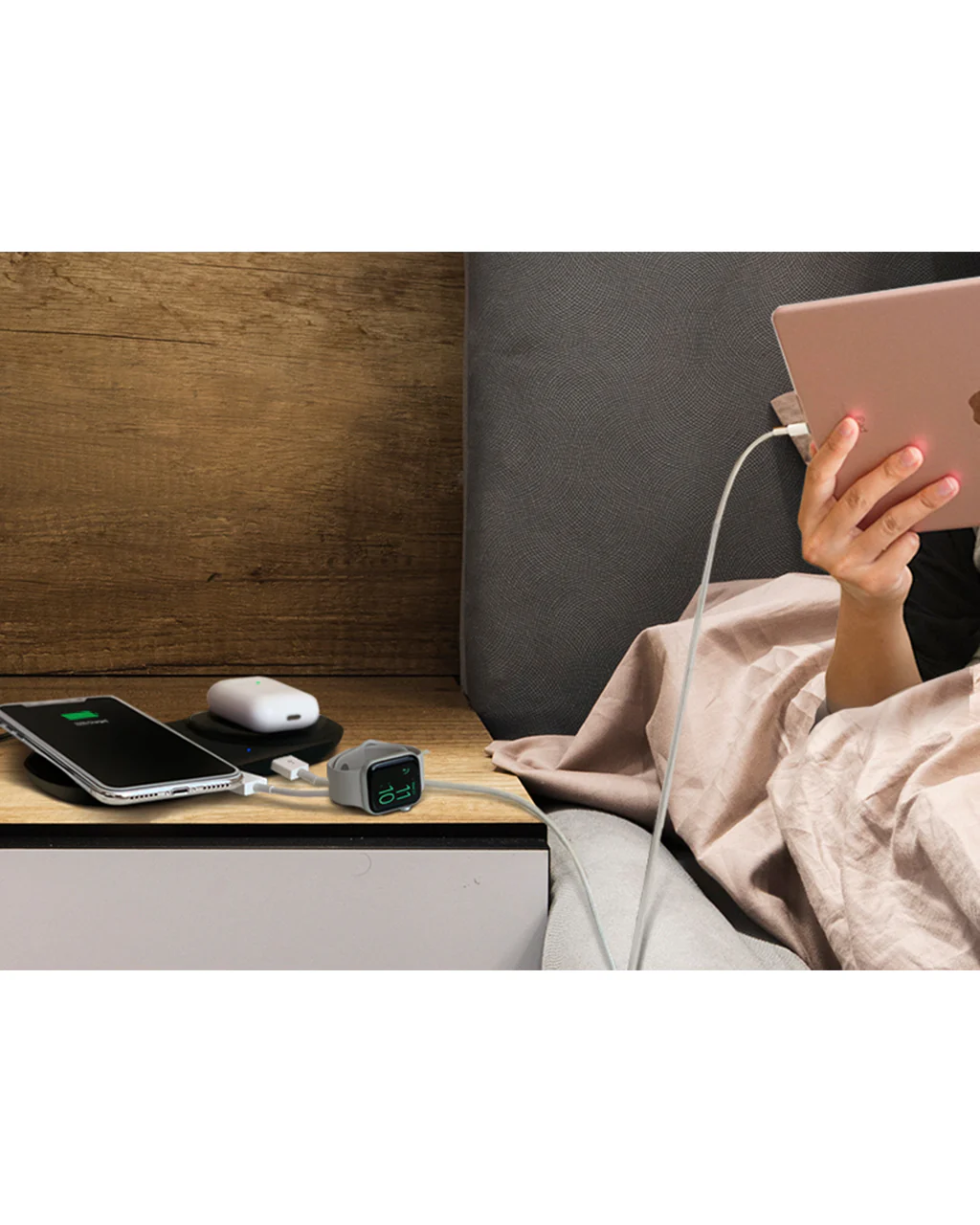 OCOMMO 4 in 1 Wireless Charging Pad for Android and Apple - Image 5