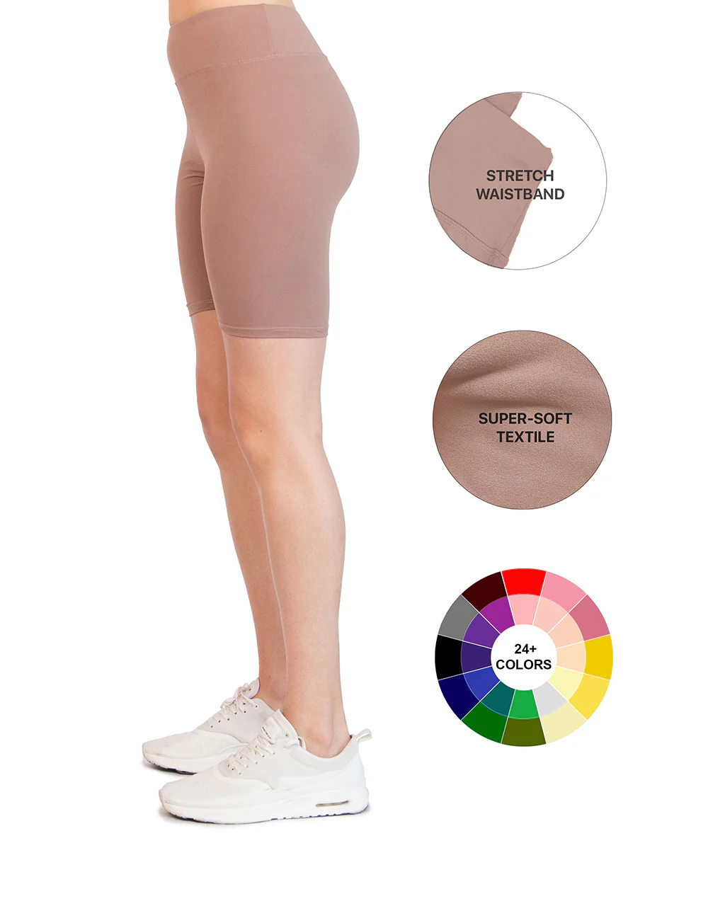 OCOMMO Biker Shorts - Plus Size - Image 36