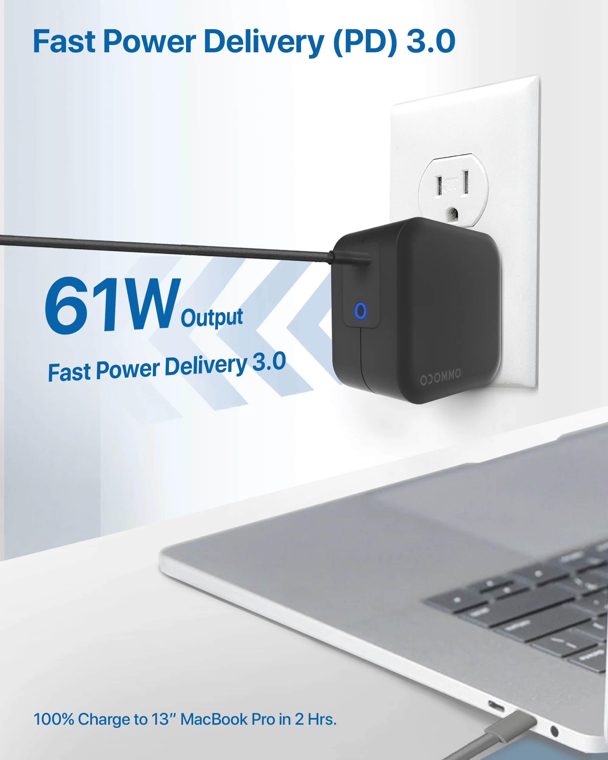 OCOMMO GaN USB-C 61W Fast Charger - Image 11