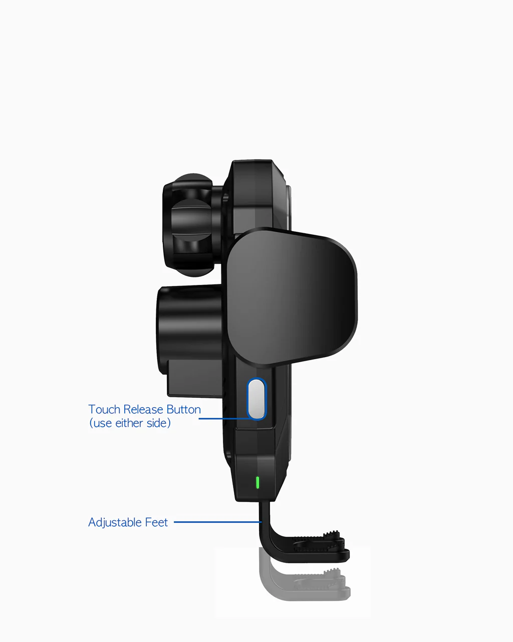 OCOMMO Qi Fast Wireless Car Charger - Glass - Image 6