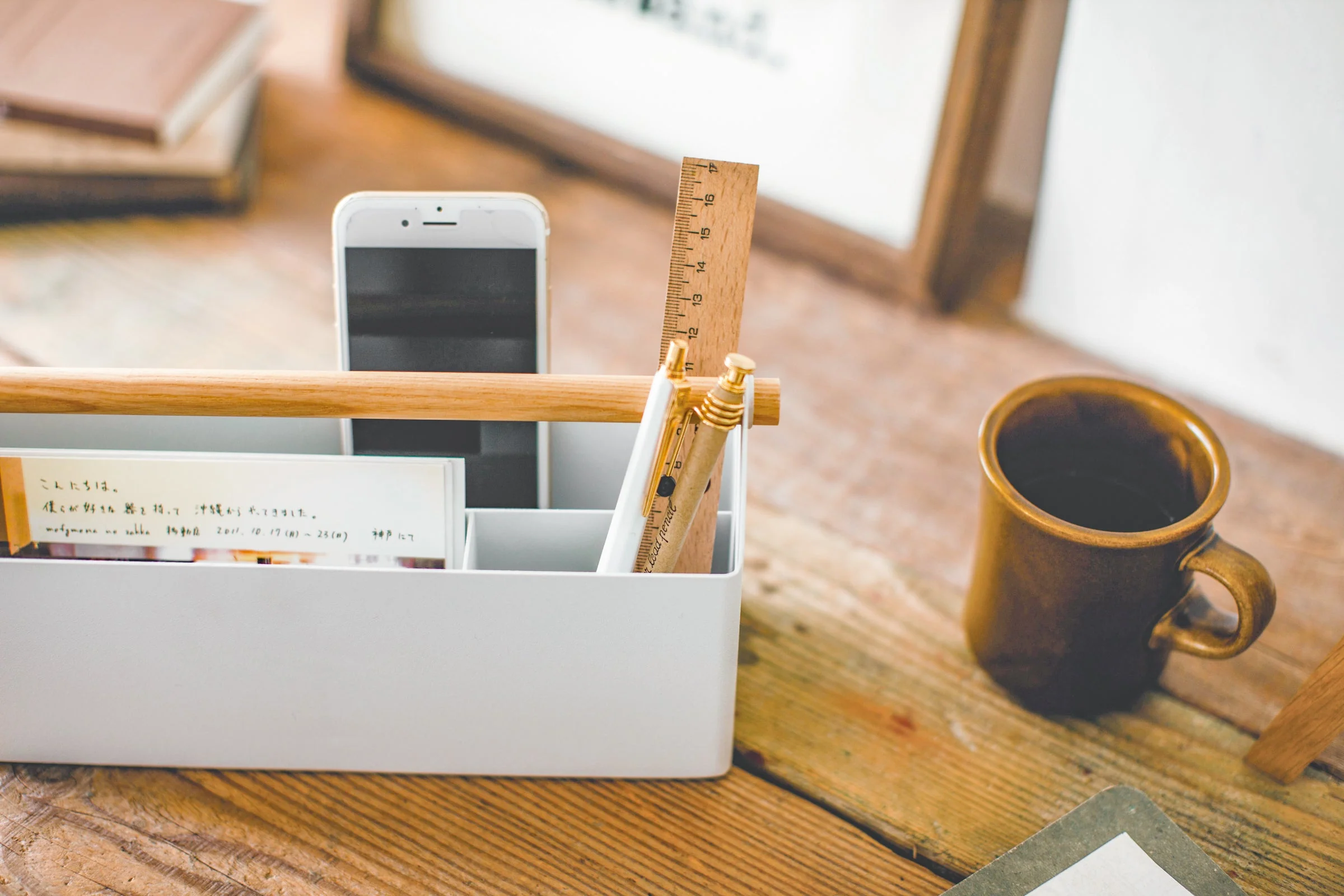 Yamazaki Home Pen and Desk Organizer Large - Image 6
