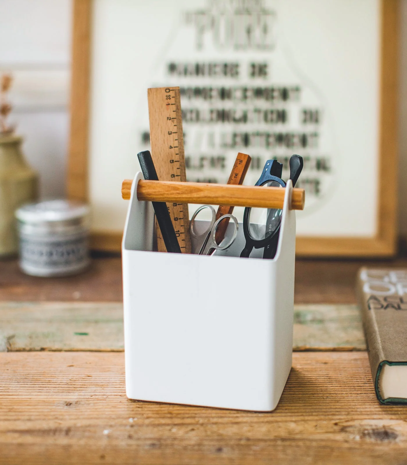 Yamazaki Home Small Pen and Desk Organizer - Image 2