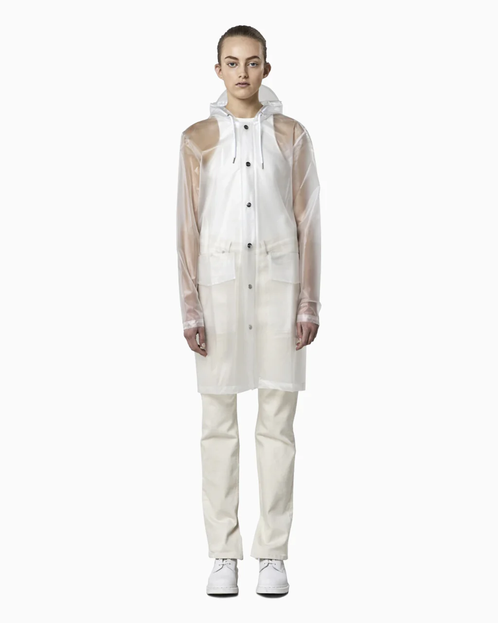 RAINS Transparent Hooded Coat - XXS/XS - Image 8