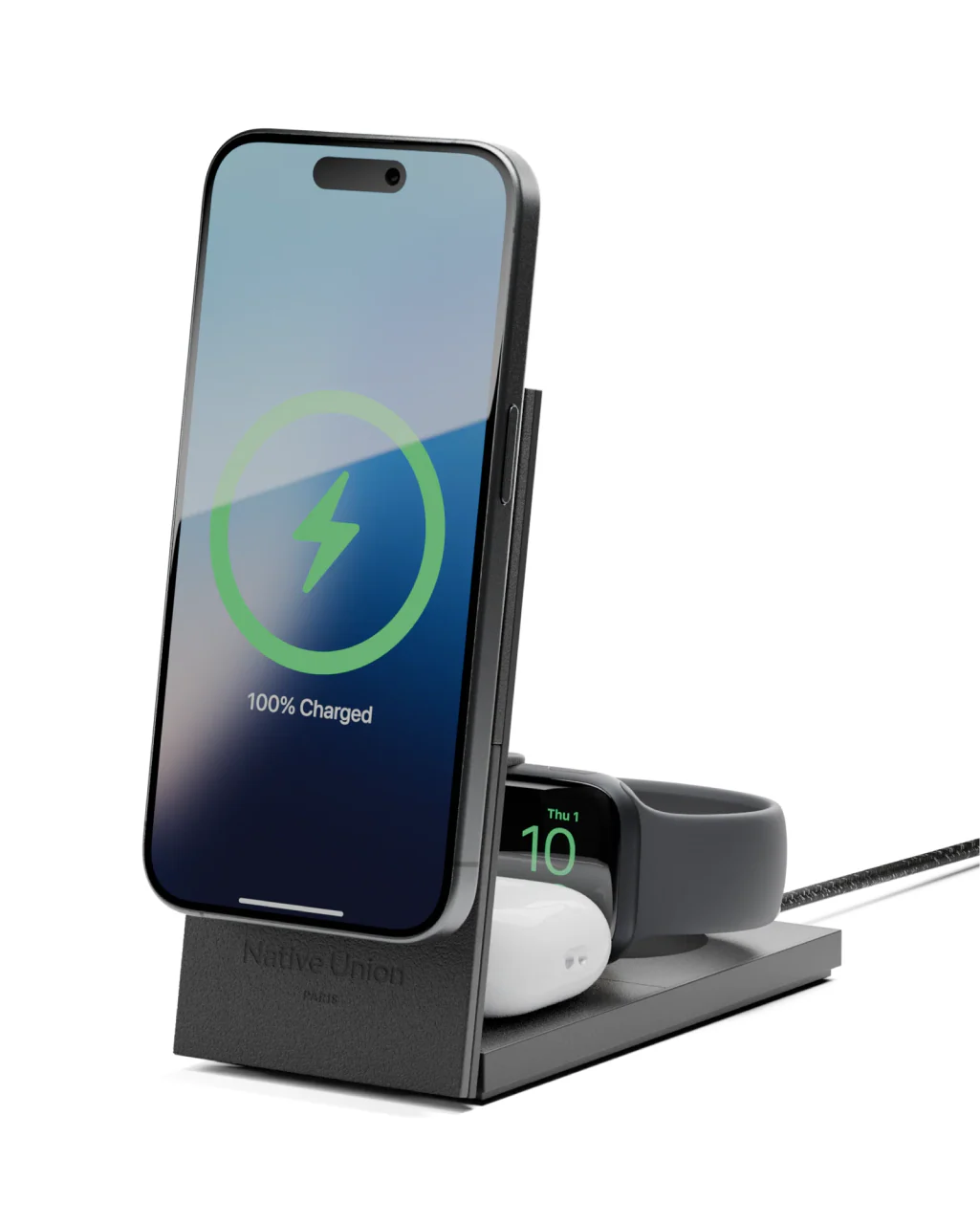 Native Union Rise 3-in-1 Magnetic Wireless Charger - Image 3