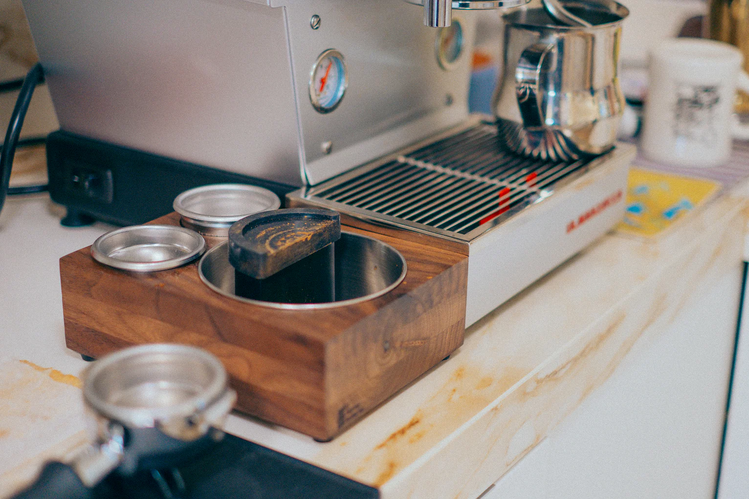 Saint Anthony Industries The Bloc Espresso Knock Box + Tamp Station - Image 4