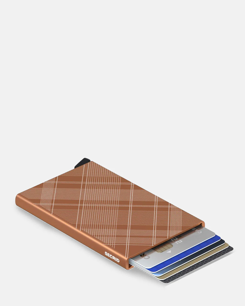 Secrid Card Protector Laser Tartan Rust