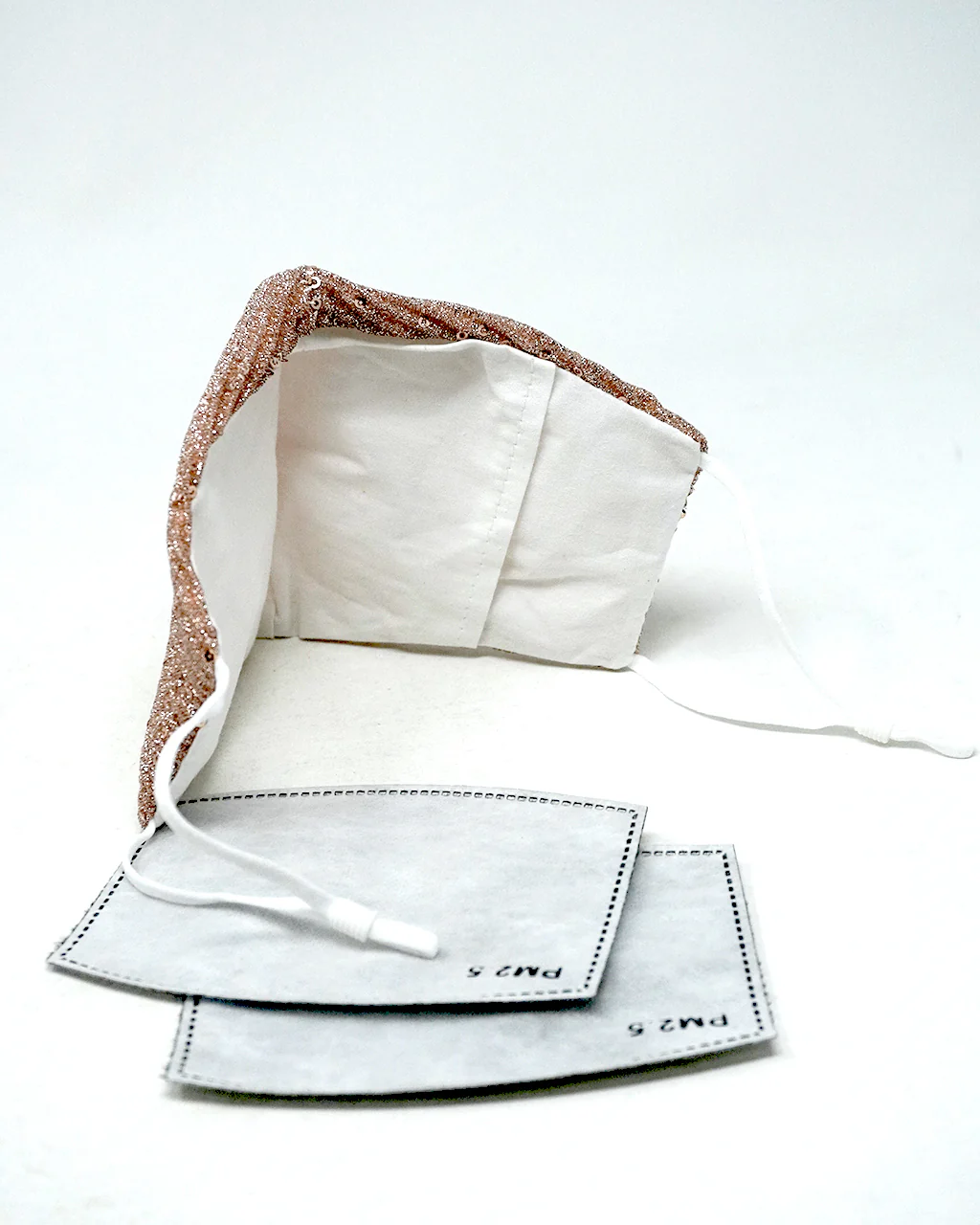 Sequin Fabric Double Layer Reusable Face Cover - Image 6