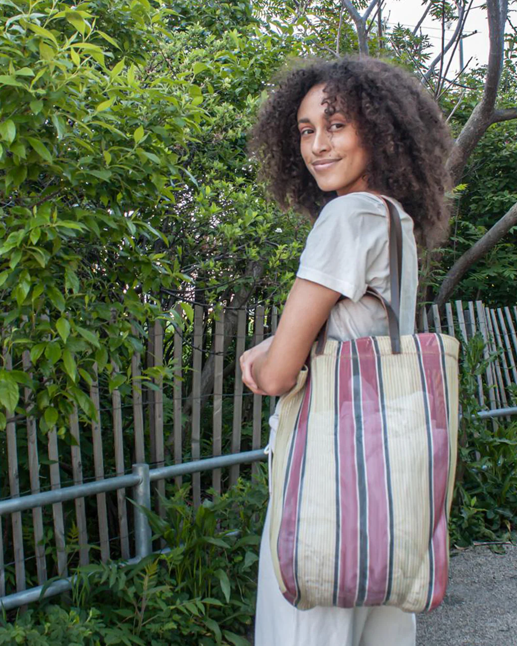 Spencer Devine Assam Market Bag Small - Made with 100% Recycled Plastic - Image 13