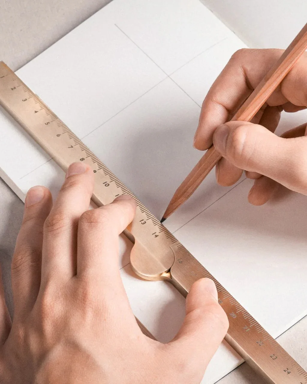 Makers Cabinet Stria - Solid Brass Folding Ruler - Image 4