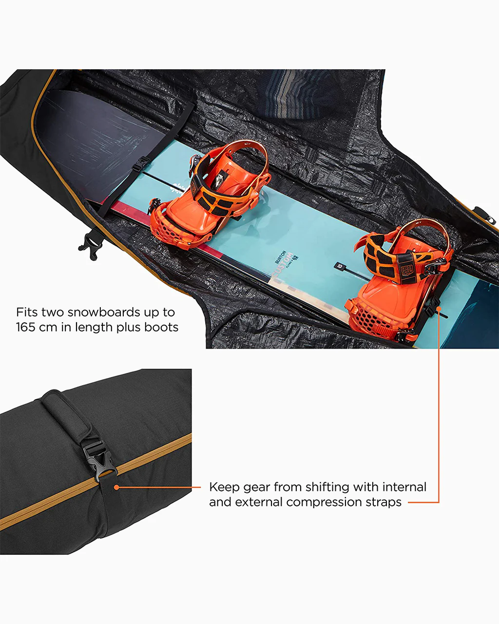 Thule RoundTrip Snowboard Roller 165cm - Image 2