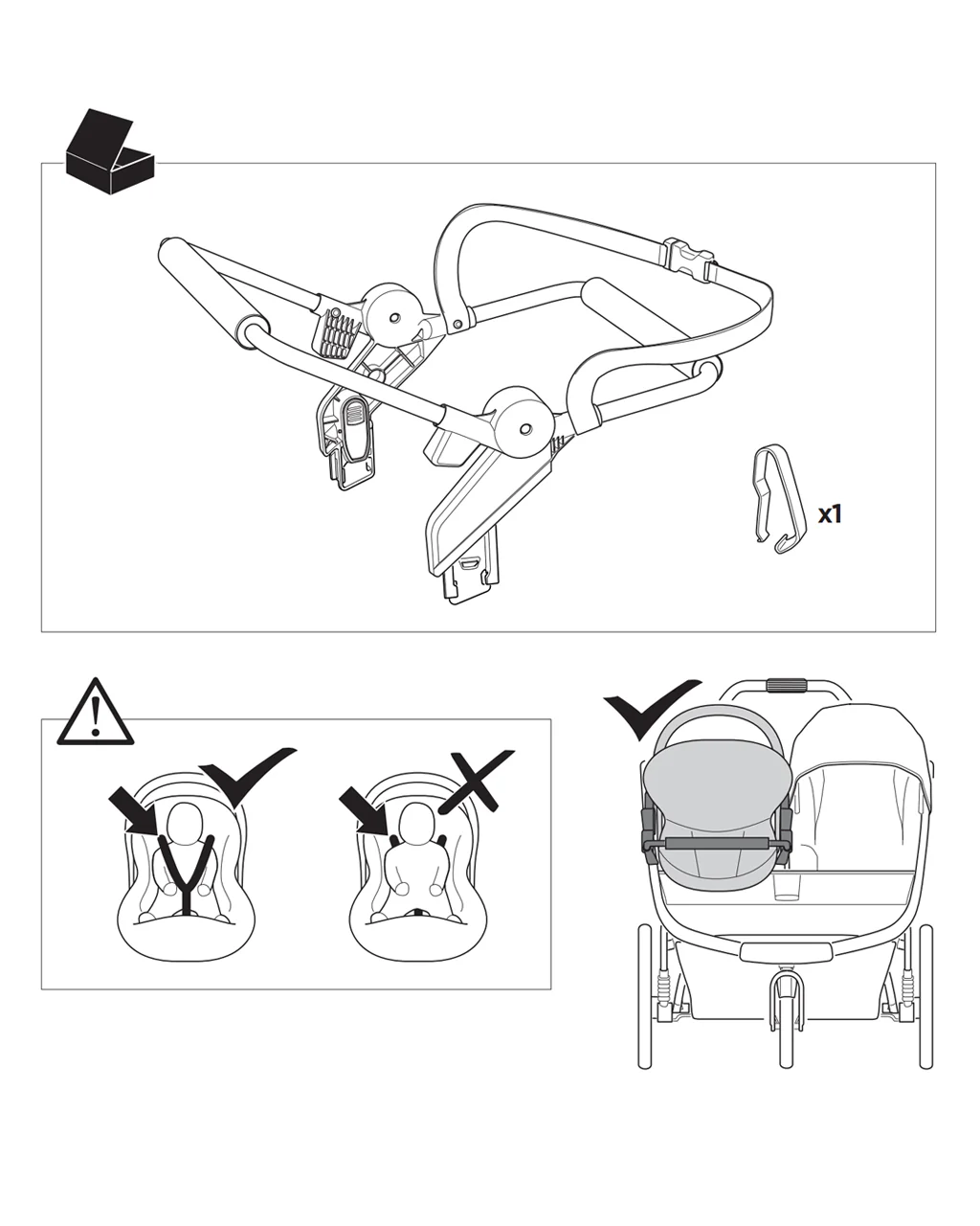 Thule Urban Glide 3 Double Car Seat Adapter Universal - Image 3