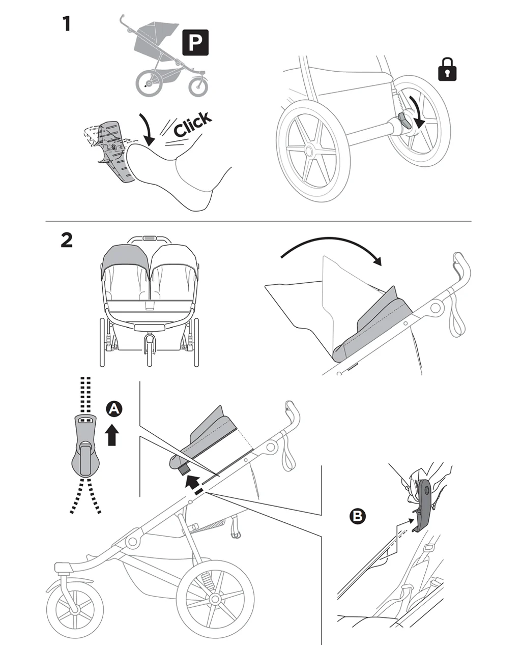 Thule Urban Glide 3 Double Car Seat Adapter Universal - Image 4