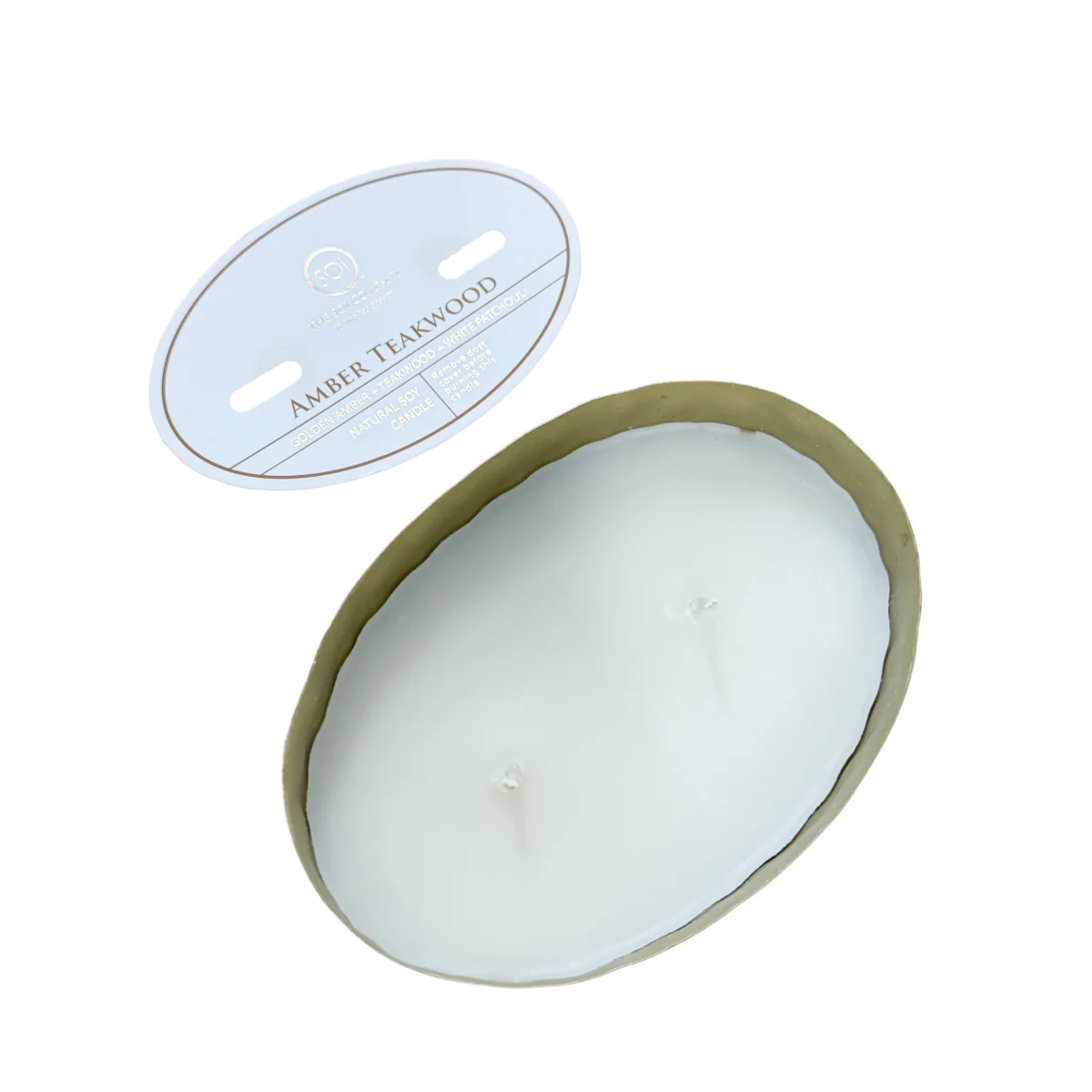 The SOi Company Amber and Teakwood Candle | 18oz Metal - Image 5