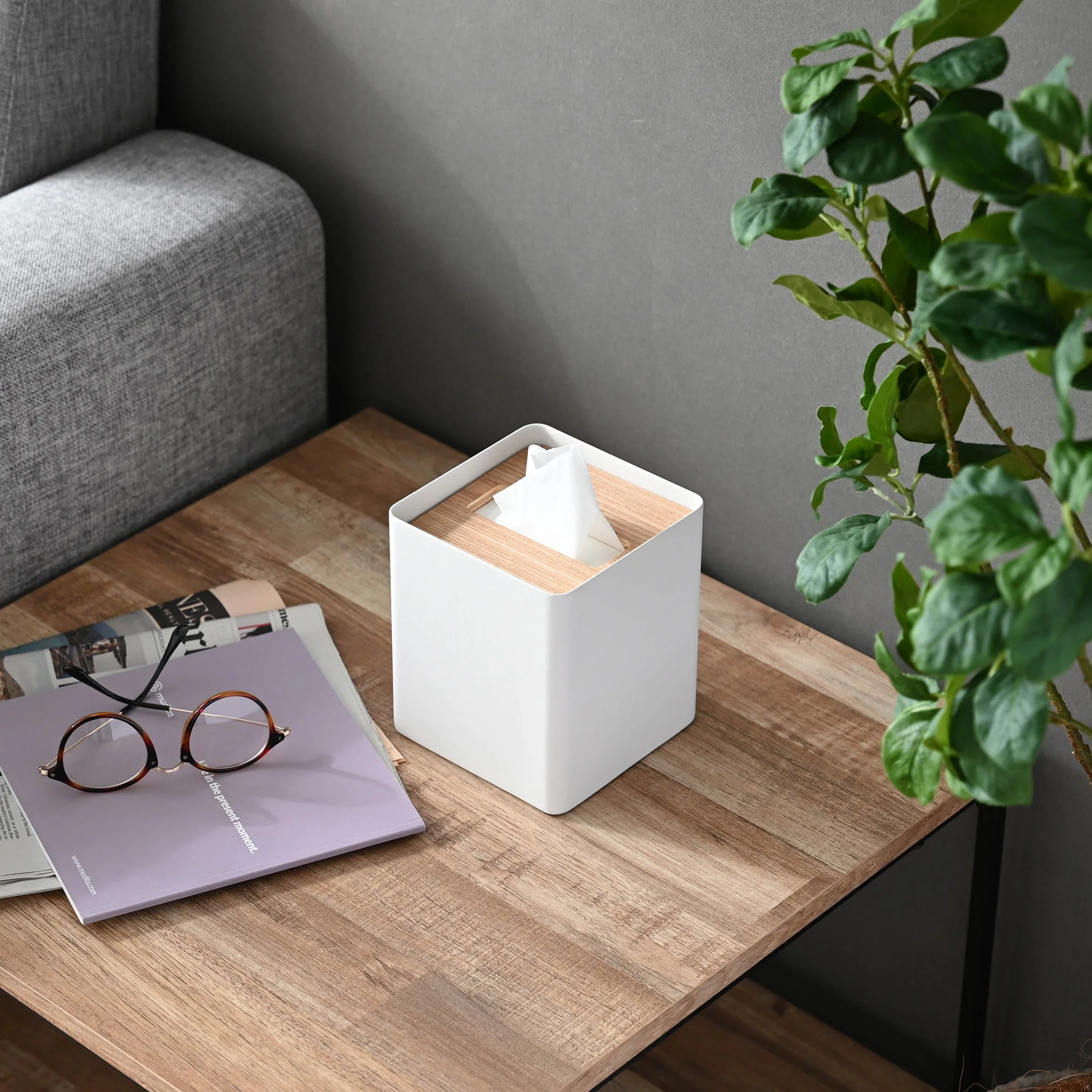 Yamazaki Home Tissue Box Cover - Image 2