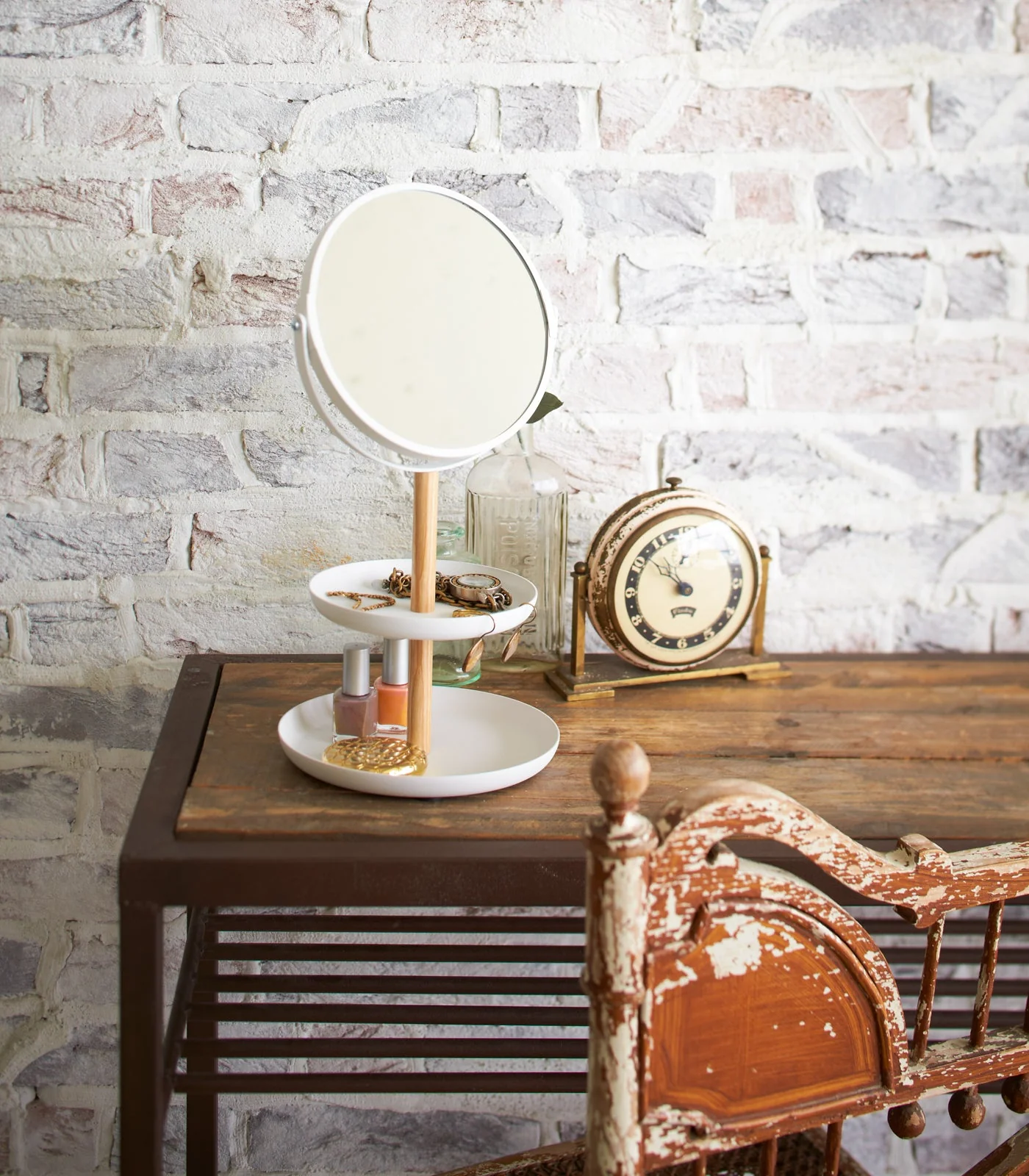 Yamazaki Home Two-Tier Jewelry Tray With Mirror - Image 6